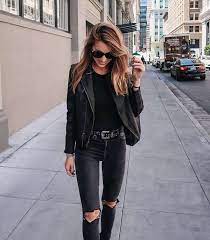 100 Badass Leather Clothes For Women Dressfitme Fashion Leather Jacket Outfits Cool Outfits