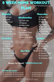 6 Week Home Workout Plan1 Workouts For Teens At Home Workout Plan Fitness Body