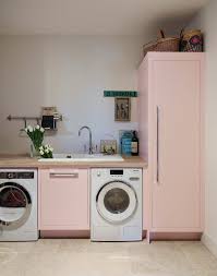 Pastel Pink Laundry Room Transitional With Wash Contemporary Washing Machines Pink Laundry Rooms Laundry Room Pink Kitchen