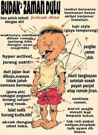 Budak zaman sekarang mana sanggup kena macam ni. Budak Zaman Dulu Kredit Jiwakoyak Siakap Keli Press Facebook
