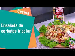 Antes de llevar al horno una torta el horno deber estar precalentado diez las remolachas se cocinan sin pelar la mayonesa no se corta si primero se licua el huevo con sal lim. Receta De Secretos De Cocina De Unilever Ensalada De Corbatas Tricolor Youtube In 2020