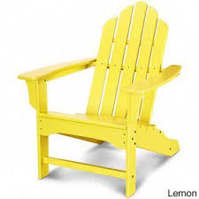 Polywood Kahala Adirondack Chair Lemon Yellow Patio Furniture Plastic Adirondackchairs Adirondack Chair Outdoor Chairs Adirondack Furniture
