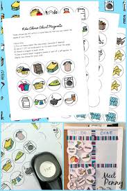 Free Printable Chore Chart Magnets For Kids Meet Penny In 2020 Printable Chore Chart Free Printable Chore Charts Chore Chart