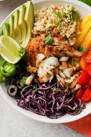 Low carb fish taco cabbage bowl. Fish Taco Bowls Keto Paleo Whole30 Peace Love And Low Carb