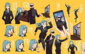 I miss watching fangirl Miwa ✨💙 (twitter: tachibanakimi) : r/JuJutsuKaisen