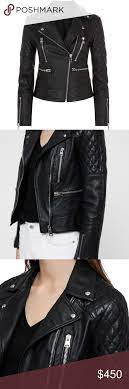Allsaints Nysa Leather Jacket Leather Jacket Jackets Clothes Design