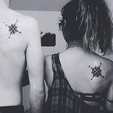 30 Perfect Matching His And Hers Tattoos Him And Her Tattoos Tattoos Couple Tattoos