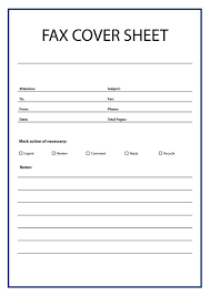 Free Printable Basic Fax Cover Sheet Template
