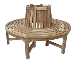 Gartenbank Rund Holz Baumbank Ambientehome Teak Baumbank Gartenbank Teak