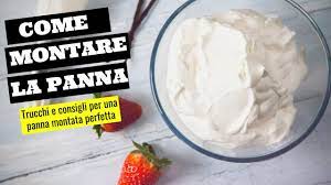 Ingredienti da utilizzare per montare la panna. Come Montare La Panna I Consigli Per Una Perfetta Panna Montata Youtube