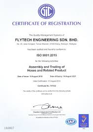 A member of the federation of malaysian manufacturers. Iso 9001 2015 Flytech Engineering