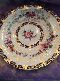 Antique French Decorative Dinner Plate Hand Painted Etsy French Antiques Antiques Hand Painted Flowers
