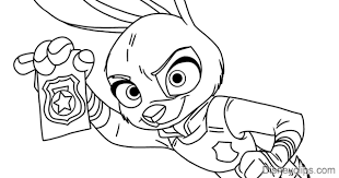 Free printable zootopia coloring pages for kids! Zootopia Coloring Pages Disneyclips Com