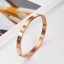 Rose Gold Bracelet Women S Bracelets Crystal Bangles For Women Bohemian Stainless Steel Fashion Jewelry Love Valentines Day Gift Love Bracelets Rose Gold Bracelet Rose Gold Bangle Bracelet