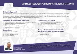 Ingineria transporturilor si ingineria traficului. Admitere La Universitatea Din PetroÈ™ani