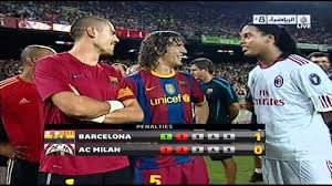 Players talk about winning the champions league this season Penalties Barcelona 3 1 Ac Milan 25 08 2010 Youtube