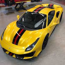 This 488 pista is loaded with tons of extra options below is the list of few: Ferrari 488 Pista On Instagram This Yellow Like The New Sf90 Stradale Make Sure You Re Follow Sports Cars Ferrari Sports Car
