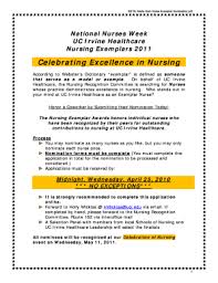 It was my very first shift in the ed as a nursing student and i was amazed at how big the. Fillable Online Www1 Ucirvinehealth Se15i Marla Gain Nurse Exemplar Nomination Fax Email Print Pdffiller