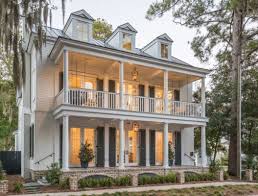 Lantern Scroll Charleston 3 Bulb 28 H Outdoor Hanging Lantern Brick Exterior House Colonial House Exteriors Beach House Plans