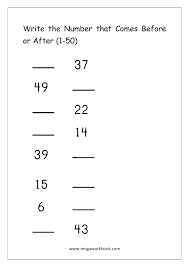 Are there any free number worksheets for children? Ordering Numbers Worksheets Missing Numbers What Comes Before And After Number 1 10 1 20 1 50 1 100 Free Printables Megaworkbook