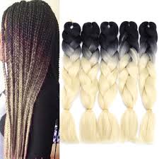 See how these cute braids can prevent hair damage and show off the beauty of your natural hair. 5pcs 24 Ombre Dip Dye Kanekalon Jumbo Braid Pigtail Hair Extensions Ponytails Synthetic Wigs