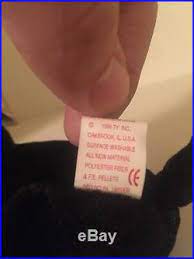Ty Beanie Baby Original Luke Black Lab Dog Retired 1999 Withrare Tag Errors Rare Beanie Babies