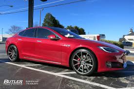 tesla model s with 21in vossen vfs1 wheels tesla model s with 21in vossen vfs1 wheels
