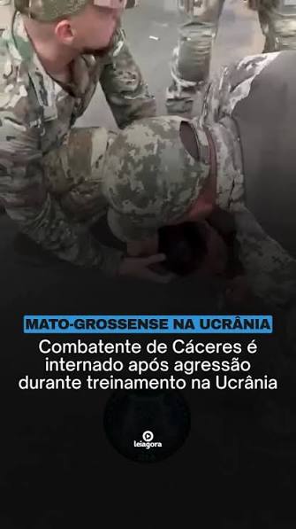 Arisson Benevides, combatente brasileiro natural de C&aacute;ceres (MT),  atualmente engajado na guerra da Ucr&acirc;nia, foi hospitalizado ap&oacute;s sofrer uma  agress&atilde;o f&iacute;sica durante um curso de reciclagem. O soldado, conhecido pelo  apelido "Periquito",