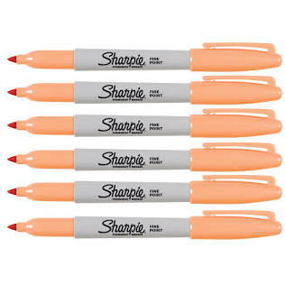 Sharpie Peach Fine Point Pack, AI generated
