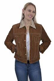 Women S Scully Cinnamon Boar Suede Jacket Gass Horse Supply Western Wear