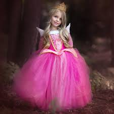 Disney Aurora Sleeping Beauty Princess Cosplay Costume Dress For Girls Halloween Costume Costume Party World