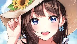 Read ⇢ brown haired anime girls from the story anime zodiac signs by willowavenue_ (willow) with 18,756 reads. Hd Wallpaper Anime Original Blue Eyes Brown Hair Girl Hat Wallpaper Flare