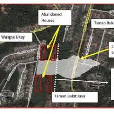 The 2008 bukit antarabangsa landslide was a landslide that occurred on 6 december 2008, in bukit antarabangsa, ulu klang, selangor, malaysia.the landslide, which is believed to have buried 14 bungalows in taman bukit mewah and taman bukit utama, occurred at about 4 a.m. Failure Area Of The Bukit Antarabangsa 2008 Landslide Location Of Download Scientific Diagram