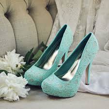 Peony Mint Heels Mint Heels Wedge Wedding Shoes Wedding Shoes