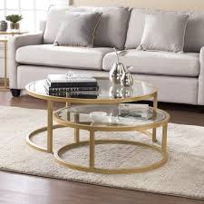 Evie 2 Piece Coffee Table Set Table Decor Living Room Round Coffee Table Living Room Marble Top Coffee Table