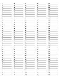 printable 5 column numbered black lined paper college ruled for letter paper