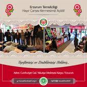 Erzurum Hayir Carsisi Kermesimiz Acildi Erzurum Temsilciligimiz Ve Sefkat Gulleri Hanim Kardeslerimizin El Emegi Goz Nuru Urunlerini Sergi Kermesler Urunler