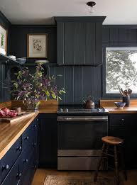 Black kitchens like the ones designed by monique gibson have a lot of potential for standing out by contrasting with the rest of the open plan. 35 Black Kitchen Cabinets Ideas Designs For Highly Advanced