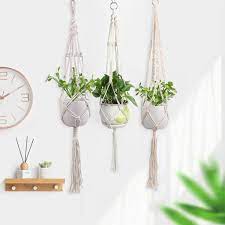 Using diy indoor hanging planters is a great way of displaying indoor plants, as they become more of a feature piece in a room as opposed to a simple pot sitting on a side table. Buy Europe Plant Hangers Indoor Hanging Planter Basket With Wood Beads Decorative At Affordable Prices Free Shipping Real Reviews With Photos Joom