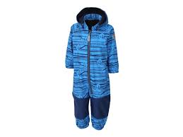 Kvalitní dětský zimní softshellový overal s odnímatelnou kapucí a  reflexními prvky Color Kids Kajo french blue v modré barvě | OUTDOORBABY