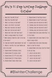 October Writing Challenge 30 Day Writing Challenge Writing Challenge October Writing Prompts