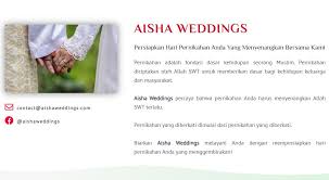 Aisha weddings percaya akan pentingnya nikah siri untuk pasangan yang ingin datang bersama untuk memulai keluarga dengan berkah allah swt. Dvmibi6pv8cfom
