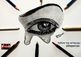 A water drop is a state when by thoroughly drawing the reflections, you can express the water drop trait more realistically, but you can skip this depending on the taste of your illustration. The Parvan On Twitter How To Draw Realistic Eye With Teardrop Watch Full Video On Youtube Click The Link For Watch And Subscribe My Channel Https T Co Khbhdmehi2 Https T Co Yxygthwpwk