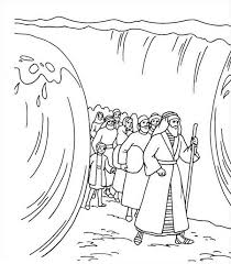 Download Or Print This Amazing Coloring Page Parting Of The Red Sea Coloring Page Sunday School Coloring Pages Moses Red Sea Parting The Red Sea