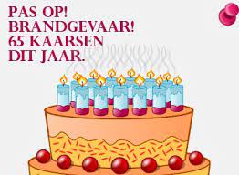 65 Kaarsjes Dit Jaar 65ste Verjaardag Verjaardag Knutselen Verjaardag 65