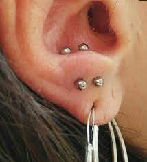 Double Anti Tragus Rather Special And It Hurts While Being Pierced Ear Piercings Tragus Heart Earrings Studs Ear Piercings