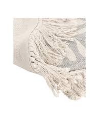 U'artlines teppiche aus baumwolle maschinenwaschbare mit quaste gewebte baumwolle wurf teppiche. Runder Teppich Benji Mit Fransen Flachgewebt Westwingnow