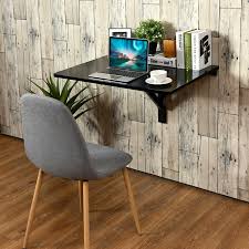 | wall mount floating folding computer desk home office pc cup table 60cm x 40cm. 12 Best Wall Mounted Desks Floating Desks To Save Space Apartment Therapy
