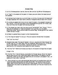Sonnet 18 commonlit answers quizlet : What Is The Central Idea Of These Lines Quizlet Sonnet 18
