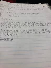 I have a way to convert it to elnglish letters (the appendix in the back of rotk) but it. Got Bored In Class And Started Taking Notes In Dwarven Runes Lotr